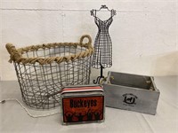 Metal Basket, Mannequin, Buckeyes Light & More