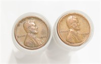 TWO ROLLS WHEAT BACK PENNIES LINCOLN PENNIES