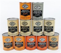 (11) Harley-Davidson 1qt Premium II Oil Cans