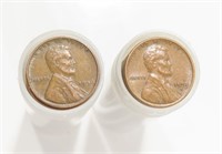 TWO ROLLS WHEAT BACK PENNIES LINCOLN PENNIES