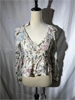 New PlanetGold floral top sz XS