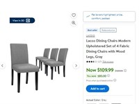 Fm8021 Lacoo Dining Chairs Modern upholstered set