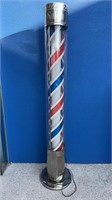VINTAGE TALL BARBERS POLE (NOT WORKING)