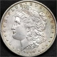 1890-P US Morgan Silver Dollar BU Gem