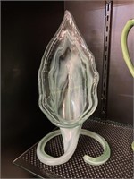 Hand Blown Jack in the Pulpit Art Glass Vase