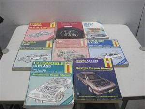 Eight Automobile Repair Manual Books