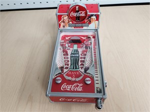 Vtg 1998 Cast Metal Coca-Cola Mini Pinball Machine