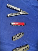 Loose Pocket knife set 4 pieces