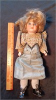 Bisque Doll, Composition Over Wood Jointed Body.