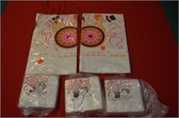 Vintage Happy New Year Napkins & Tablecloth