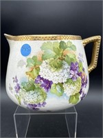 DRESDEN HAND PAINTED SQUAT PITCHER
