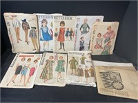 Vintage Lot Of Sewing Patterns & More