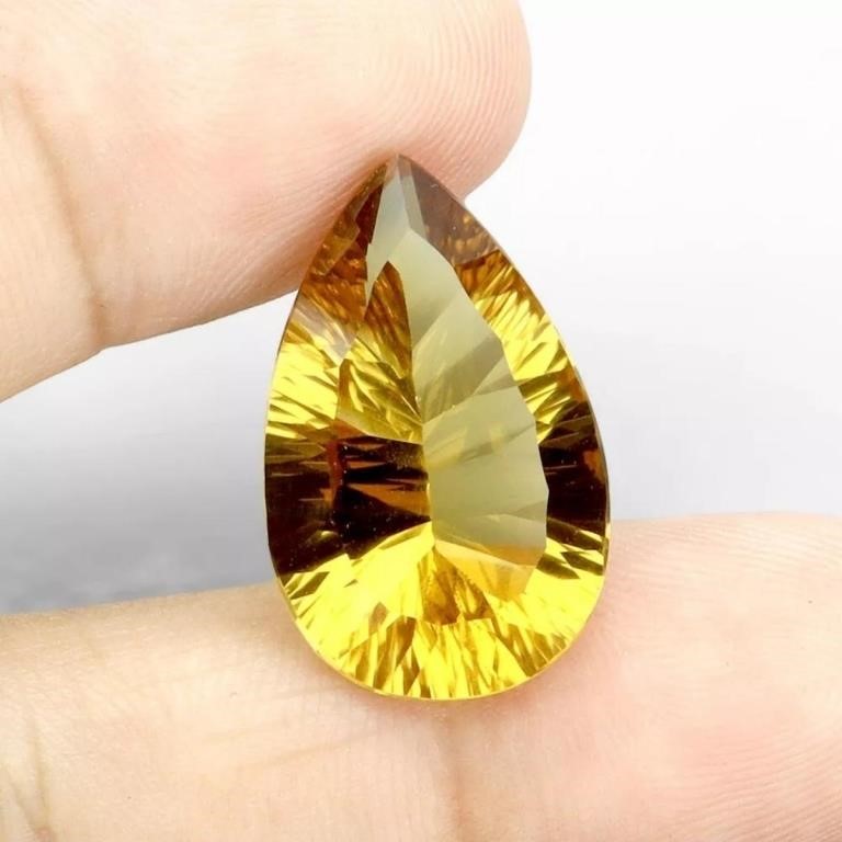 Natural  Yellow Citrine 13 Cts - VVS