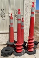 W - LOT OF TRAFFIC CONES