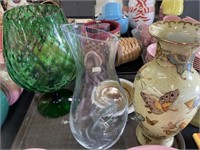 Porcelain and Art Glass Vases