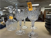 40C GALWAY CRYSTAL WINE GLASSES SOME CHIPS
