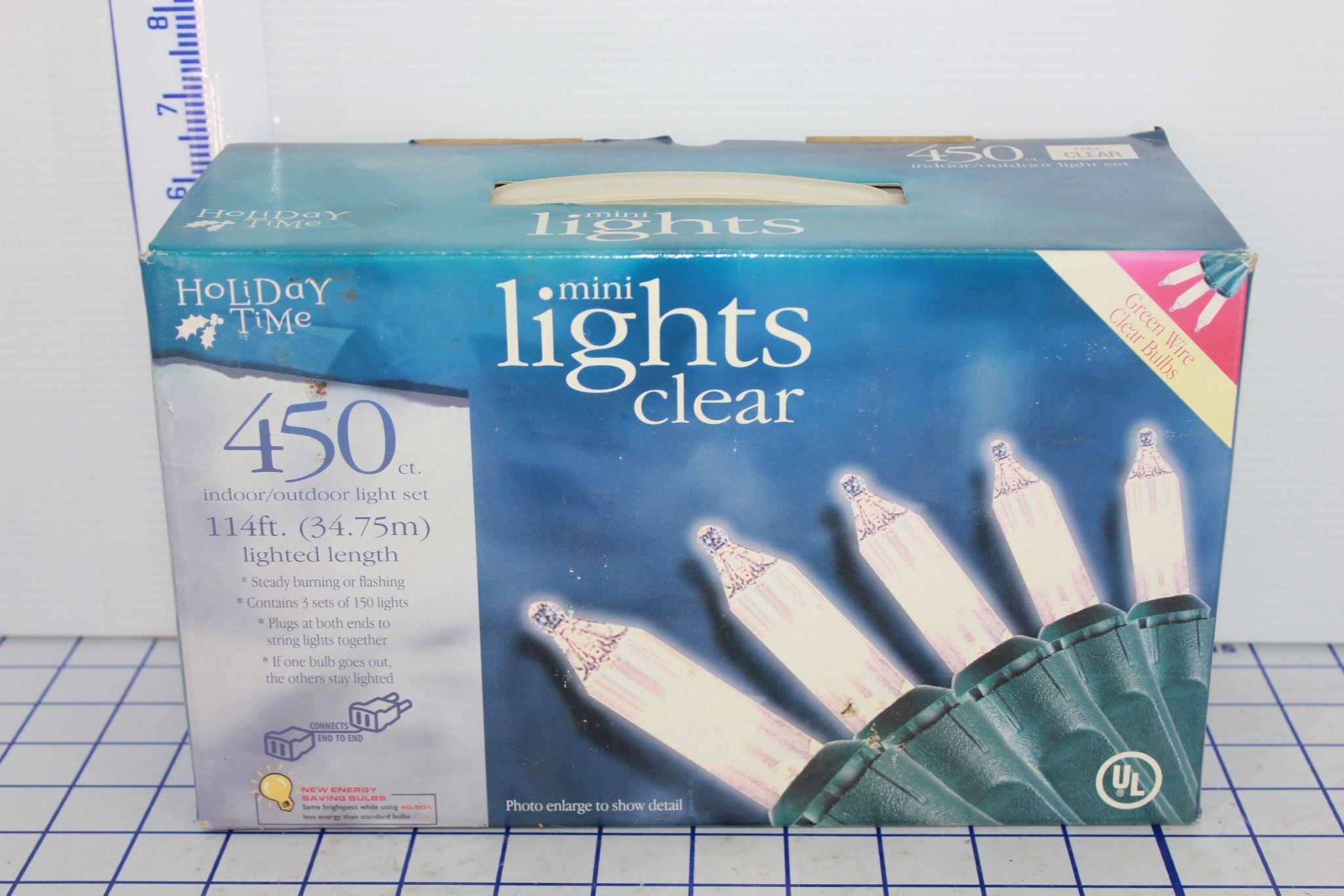 NEW MINI LIGHTS- 450 CT, INDOOR OUTDOOR