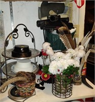 Decor Items, Mirror, 2 Tier Platter, etc