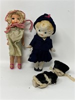 As Found Vintage Dolls Bisque Jointed