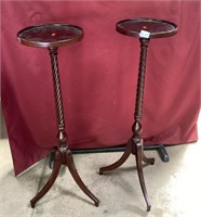 Pair of Bombay Company Barley Twist Plant Stands