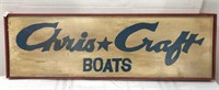 Chris Craft Boats wood sign