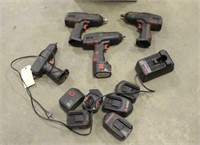 Assorted Cordless Snap On Tools, Impacts,