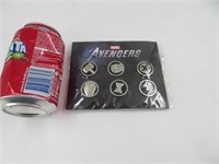 6 badges Marvel Avengers