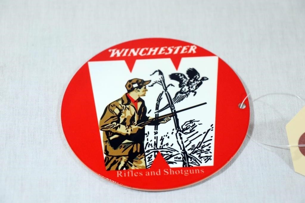 Collectors Porcelain Winchester Sign