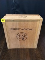 Robert Mondavi slide Wine Wood Box