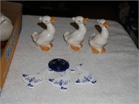 Ceramic Goose Figurines & Chime