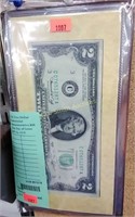 +USA Two Dollar Bicentennial Commemorative Bill