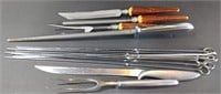 BBQ Lot Roast Carving Sets & Skewers New