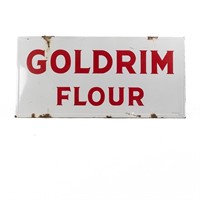 Vintage Goldrim Flour Metal Advertising Sign