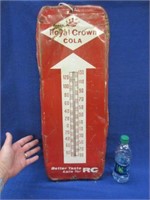 old "royal crown cola" thermometer 9in x 26in
