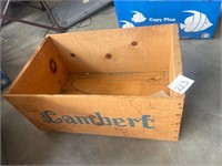 WOODEN PRODUCE CRATE ADVERTISING