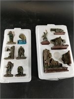 2 Sets of mini figurines from "Pirates of the Cari
