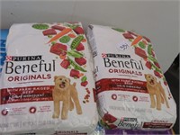 2 Bags 3 1/2 lb Bags Purina Beneful Dog Food