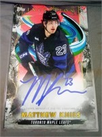 Toronto Maple Leafs #23 Matthew Knies Laminated