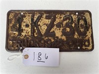 License Plate OH 1948