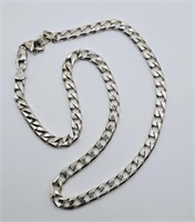 Sterling Silver Curb Link Necklace Chain