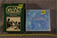 45: party lines game and bible Outburst game