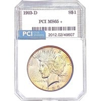 1923-D Silver Peace Dollar PCI MS65+