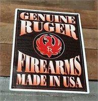 Metal Ruger Firearms Sign