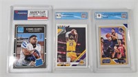 CURRY, JAMES, ELLIOT GRADED CARDS