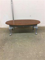 Queen Anne Coffee Table with Painted Base and