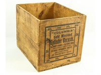 Columbia Cylinder Record Wood Shipping Crate
