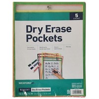 Wexford Dry Erase Pockets - 5.0 Ea