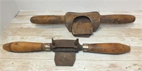 (2) ANTIQUE COOPER'S SPOKESHAVES