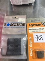 B- square scope mounts and16a folding leaf sight