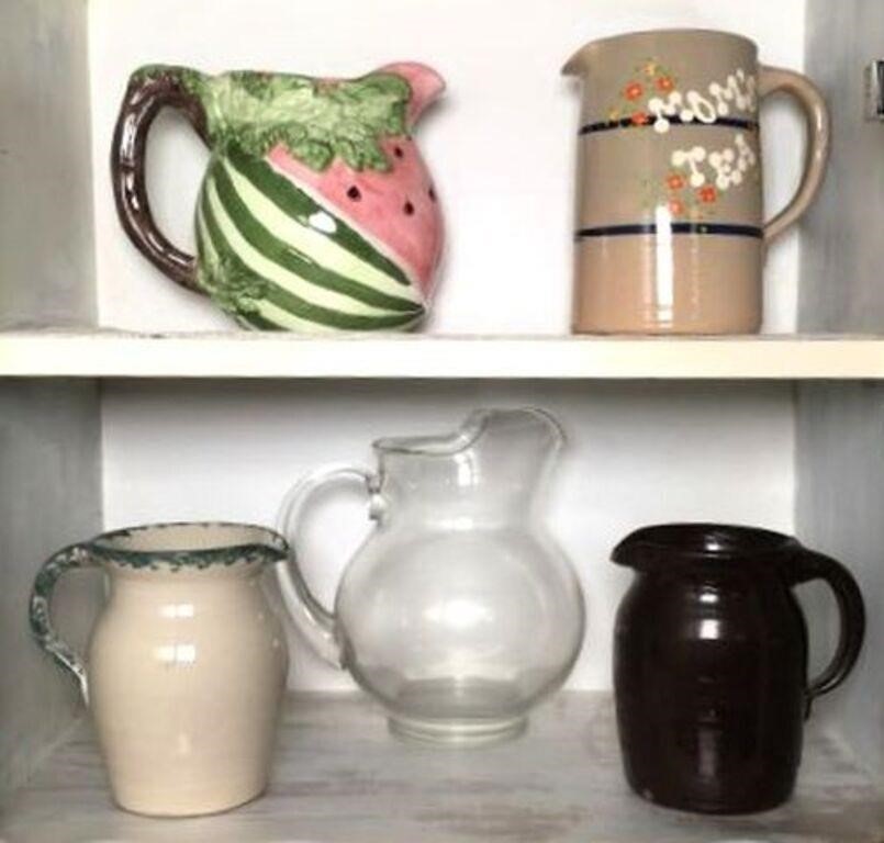 Assortment of  Pitchers Lot of 5